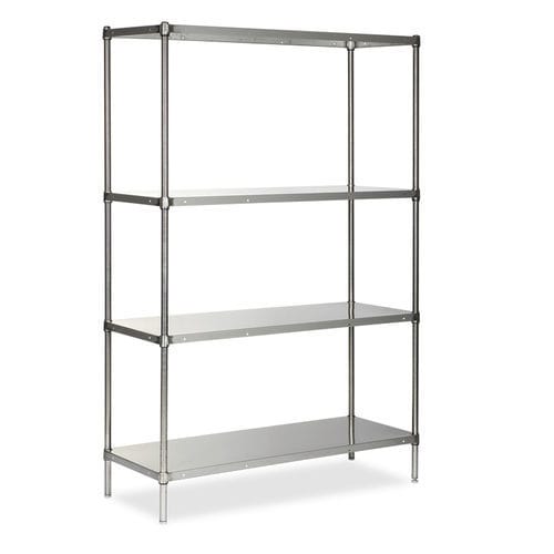 Sterilisationswagen - MRS 5010 - MIXTA - für sterile Materialien / Edelstahl / mit Regal