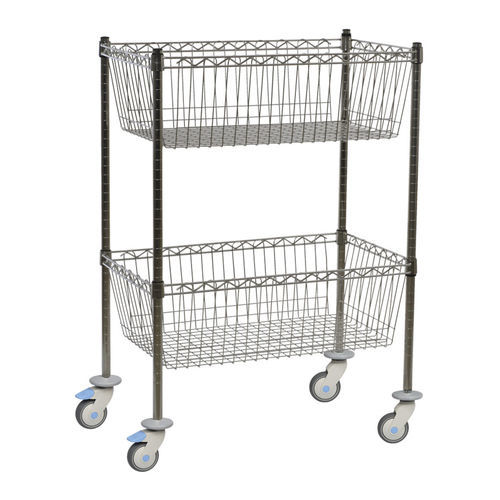 Sterilisationswagen - MSA 3350 - MIXTA - für Transport / Edelstahl / mit Korb