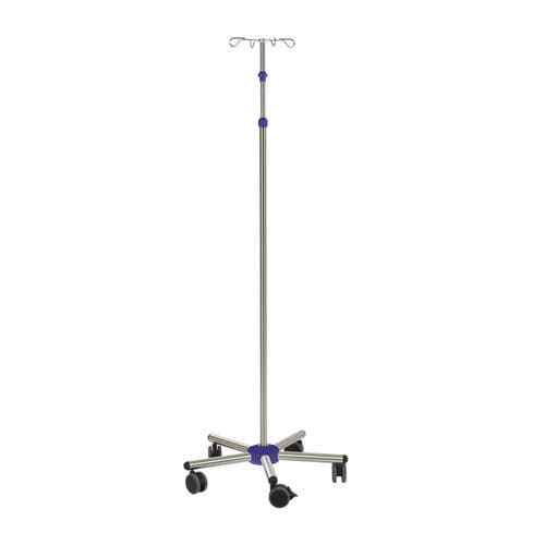 Infusionsständer auf Rollen - MSA 4063 - MIXTA - teleskopisch / Infusionspumpenhalter / Edelstahl