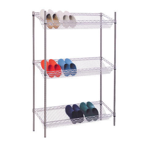 Halter für Schuhe - Shelf System for Slipper - MIXTA - Desinfektion / Lager / Edelstahl