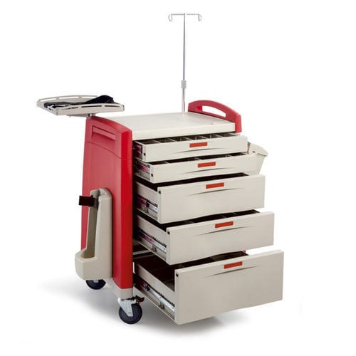 Notfallwagen - MCCA 6500 - MIXTA - Sterilisation / für Defibrillator / 5 Schubladen
