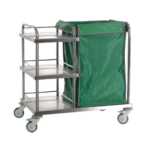 Sterilisationswagen - MKDA 290 - MIXTA - Abfall / Edelstahl / mit 3 Regalbrettern