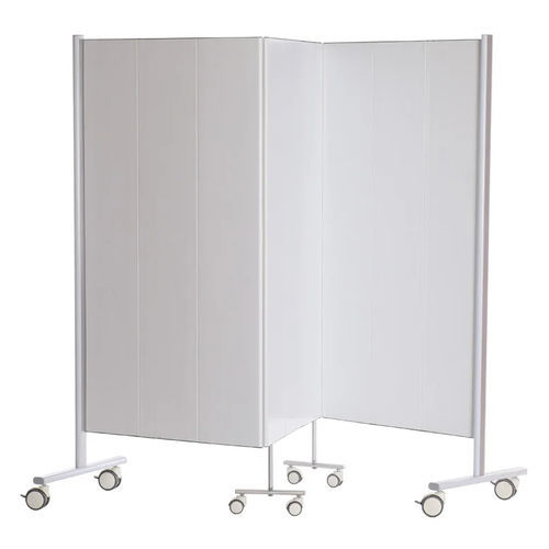 Medizinischer Bettschirm auf Rollen - MHAP 2020 - MIXTA - 3 Flügel / Vorhang / Aluminium