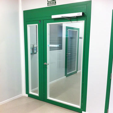 Servicetür - ENR GH - Tané Hermetic - für Reinraum / einflügelig / mit Glasfront