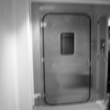 Tür für Krankenhaus - FLUSH   - Tané Hermetic - einflügelig / Edelstahl / hermetisch dicht