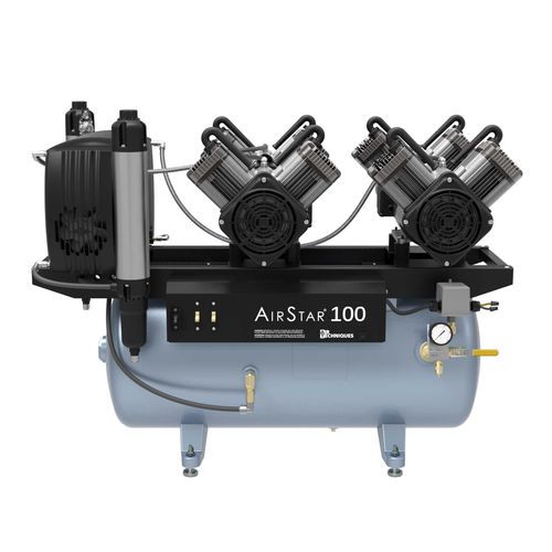Kompressor für Zahnmedizin - AirStar 100 - Air Techniques - Membran / 1 Arbeitsplatz / mit Lufttrockner
