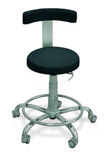 Hocker für Arztpraxis - HX - TT Med s.r.l. - höhenverstellbar / mit Rückenlehne / mit Fußstütze