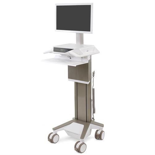 Computerwagen zur Medikamentenausgabe - CareFit™ Pro - Ergotron - für Panel PC / Akku / höhenverstellbar