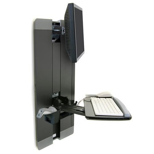Medizinisch Computer-Arbeitsplatz - StyleView® Vertical - Ergotron - wandmontiert / höhenverstellbar / neigbar
