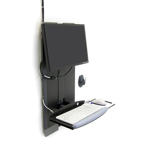 Medizinisch Computer-Arbeitsplatz - 60-593 series - Ergotron - wandmontiert / höhenverstellbar / neigbar