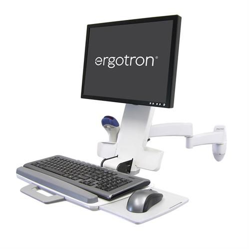 Medizinisch Computer-Arbeitsplatz - 45-230-2 series - Ergotron - wandmontiert / höhenverstellbar / neigbar