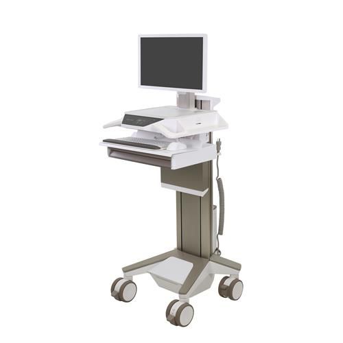 Medizinischer Wagen - CareFit™ Pro - Ergotron - mit Schublade / elektrisch / für Humanmedizin