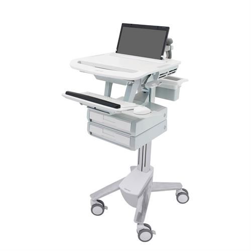 Computerwagen zur Medikamentenausgabe - SV43-1120-0  - Ergotron - Akku / höhenverstellbar / mit Schublade