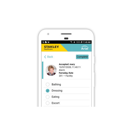 Android-Applikation / Kommunikation - Arial - Securitas Healthcare - Management / Alarm / Sicherheit