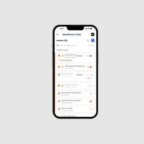 Web-Anwendung / Monitoring - AeroScout Links - Securitas Healthcare - medizinisch / iOS / für Smartphone