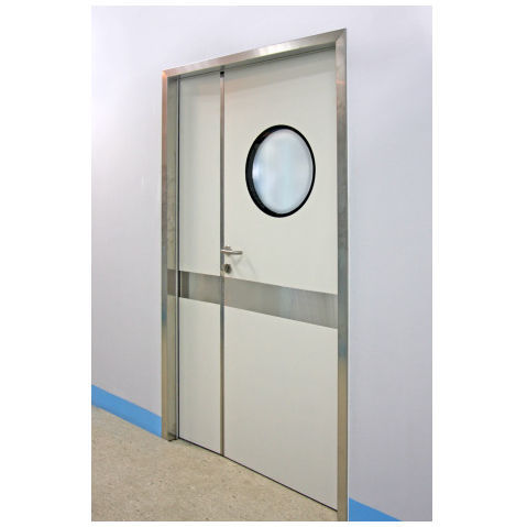 Tür für Krankenhaus - PSM-2 - OWNIC - einflügelig / Edelstahl / Aluminium
