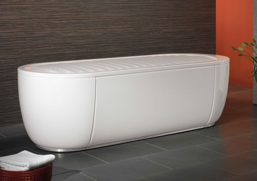 Badewanne für Wassermassage / mit Chromatherapie-Lampen - Zenith - SCEMED - mit Sonotherapie-Lautsprechern
