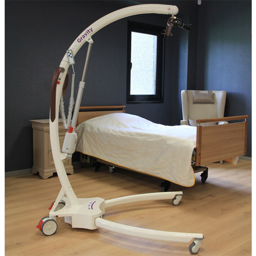 Elektrischer Patientenlifter - Gravity - SCEMED - auf Rollen / höhenverstellbar / zusammenklappbar