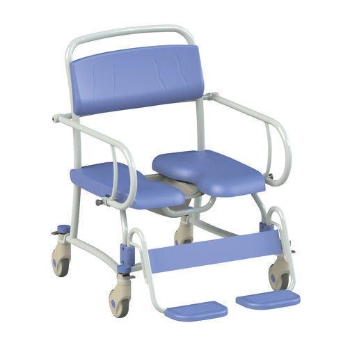 Duschstuhl mit Armlehnen - Tango XL - SCEMED - auf Rollen / mit Fußstütze / Toilette