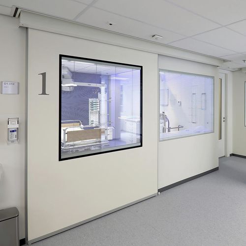 Tür für Intensivpflege - Metaficient - Metaflex Doors Europe - für Notfallstation / für Patientenzimmer / für Untersuchungsraum