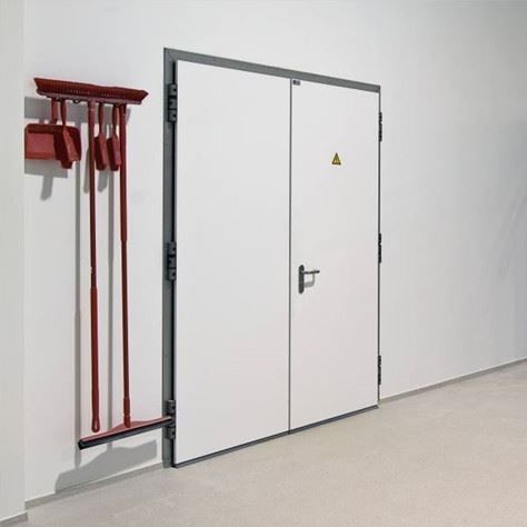 Brandschutztür - BDM - Metaflex Doors Europe - für Krankenhaus / einflügelig / antibakteriell