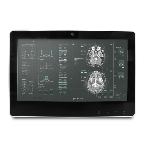Medizinischer Panel-PC / Intel® Celeron® - SMA-1233 - Onyx Healthcare Inc - für die Intensivstation / für medizinische Bildgebung / all-in-one