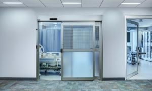 Tür für Krankenhaus - ProCare™ 8300A - Stanley Access Technologies - für Intensivpflege / Schiebe / automatisch