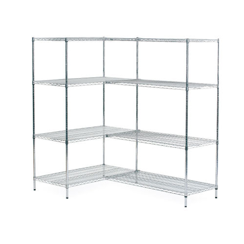 Regal / 4 Regalbretter - HYGIRACK   - Sclessin Productions - vergittert / offene Bauweise / Edelstahl