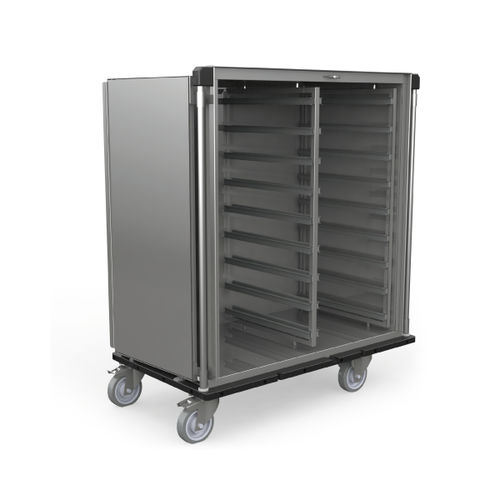 Schrank für sterile Materialien - DIN 2 - Sclessin Productions - mobil / mit Tür / Edelstahl
