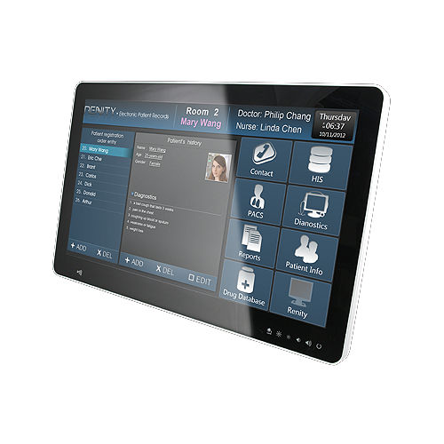 Medizinischer Panel-PC / Intel® Core i5 - HID-2132 series - Avalue Healthcare - für Computerwagen / all-in-one / mit RFID-Technologie