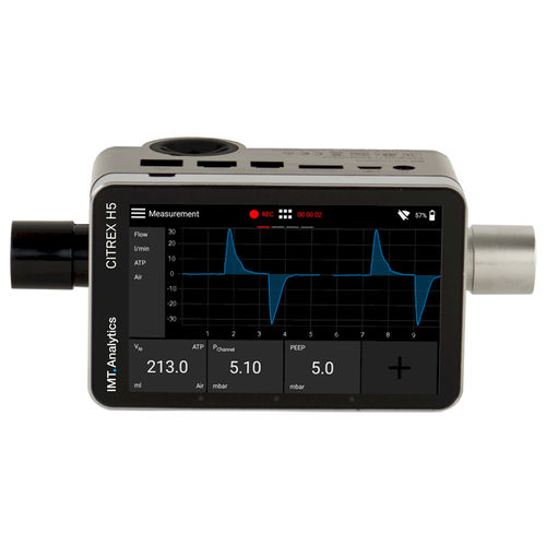 Durchflussanalysegerät - Citrex H5 - RIGEL Medical - Druck / Sauerstoff / für Beatmungsgeräte