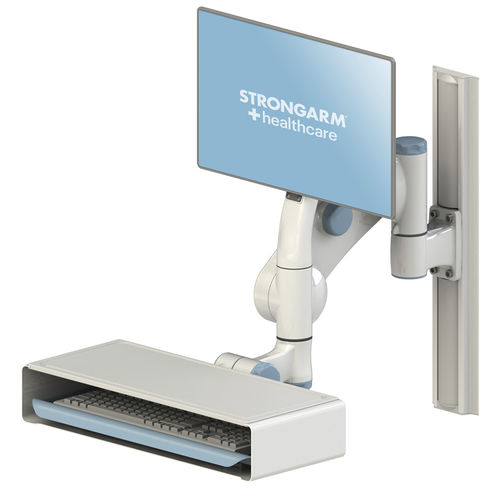 Knickarm-Tragarm - CLEANMOUNT™ - Strongarm - für Monitor / für medizinische Zwecke / wandmontiert