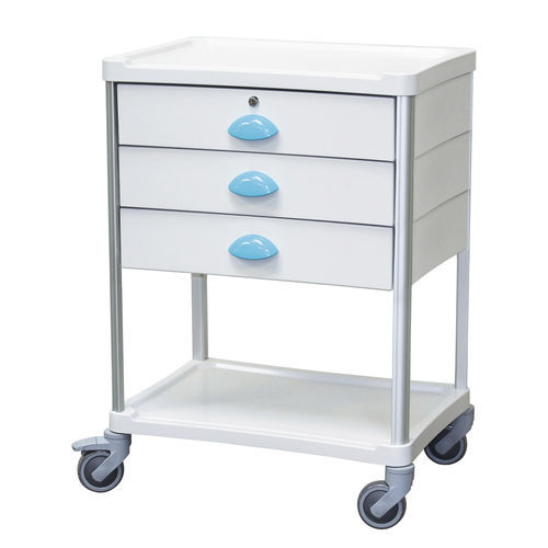 Wagen für Kliniken - Guéridon Résine® - PRATICIMA - Pflege / Aluminium / mit Schublade
