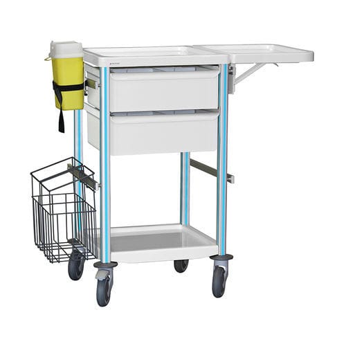 Wagen für OP-Saal - Agily® - PRATICIMA - für Verbandmaterial / Kunststoff / anodisiertes Aluminium