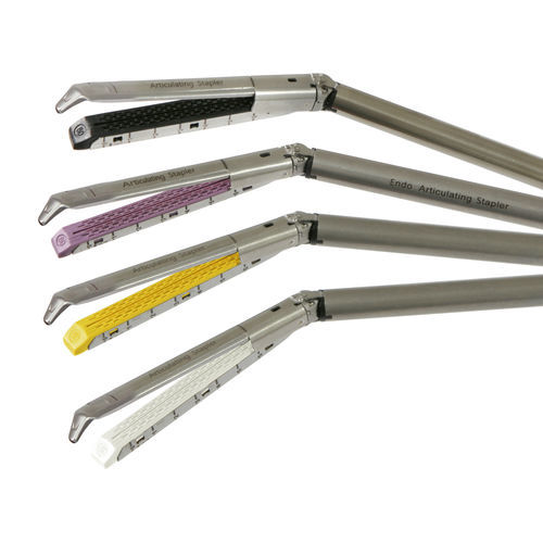 Gebogenes chirurgisches Klammergerät - EUL-B30 - QJ Medical - für laparoskopische Chirurgie / Einweg / mit Gelenk
