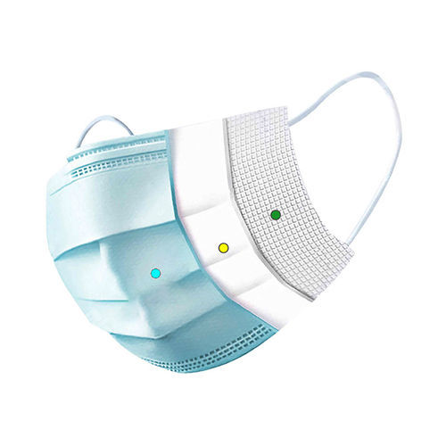 OP-Maske / für Erwachsene - QJ Medical - himmelblau / zum Einmalgebrauch / Vlies