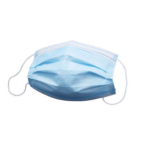 Halbgesichtsschutzmaske - QJ Medical - Erwachsene / himmelblau / zum Einmalgebrauch