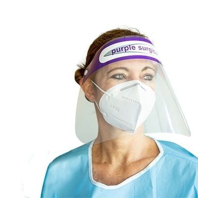 Vollgesichts-Gesichtsschutzschild - PS9235 - Purple Surgical - transparent