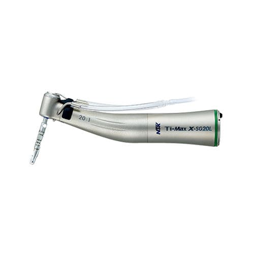 Winkelstück für Dentalimplantologie - X-SG20L - NSK Europe GmbH - mit Luftmotor / Untersetzung / mit Drucktaste
