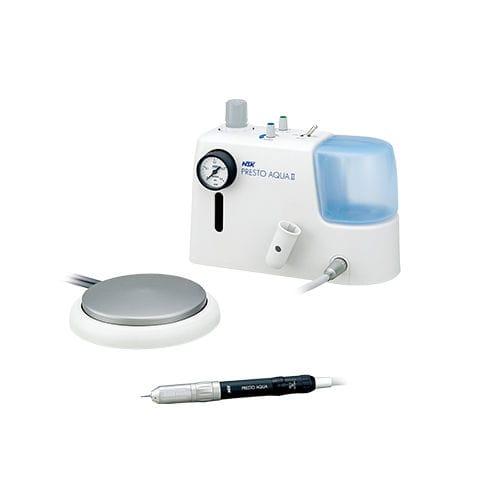 Kontrolleinheit für Turbinen / für Dentallabor - PRESTO AQUA II - NSK Europe GmbH - pneumatisch / pedalbetrieben / Komplettset