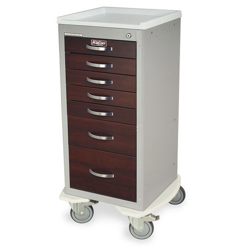 Medizinischer Wagen - MDS1830K07-CM - Harloff - für medizinische Geräte / Pflege / Aluminium