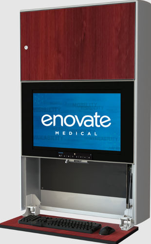 Medizinisch Computer-Arbeitsplatz - e750 - Enovate - wandmontiert / höhenverstellbar