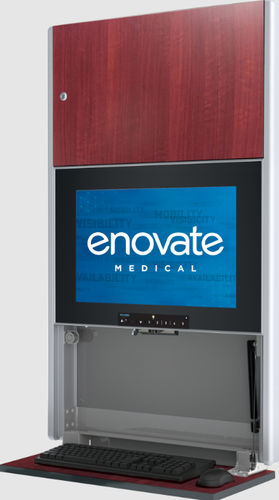 Medizinisch Computer-Arbeitsplatz - e550 - Enovate - wandmontiert / höhenverstellbar