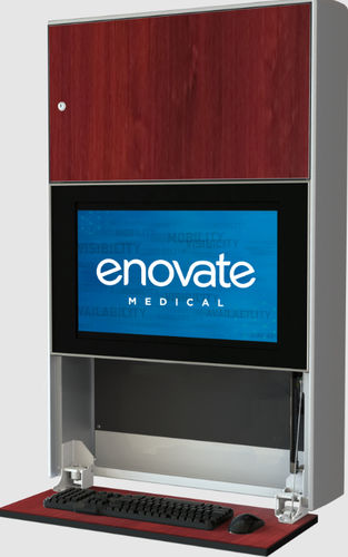 Medizinischer Computer-Arbeitsplatz - e750 Lite - Enovate - wandmontiert / höhenverstellbar