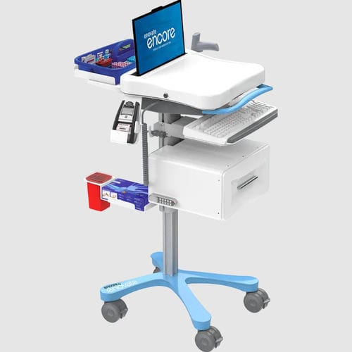Computerwagen zur Medikamentenausgabe - Encore™  - Enovate - mit Schublade