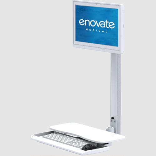 Medizinischer Computer-Arbeitsplatz - ARM00017 - Enovate - wandmontiert / höhenverstellbar