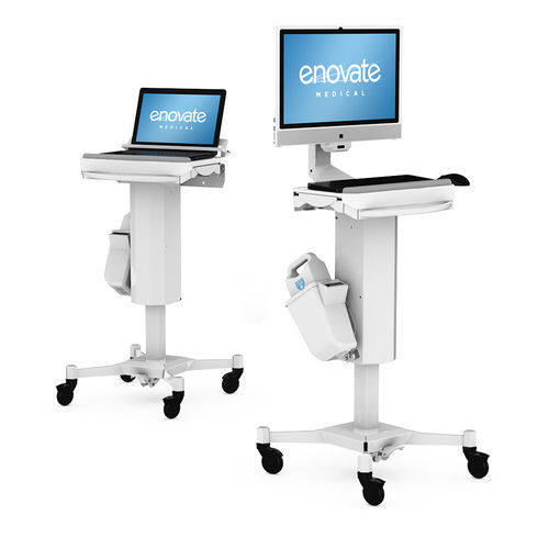 Akku-Computerwagen - Slimline™ - Enovate - höhenverstellbar