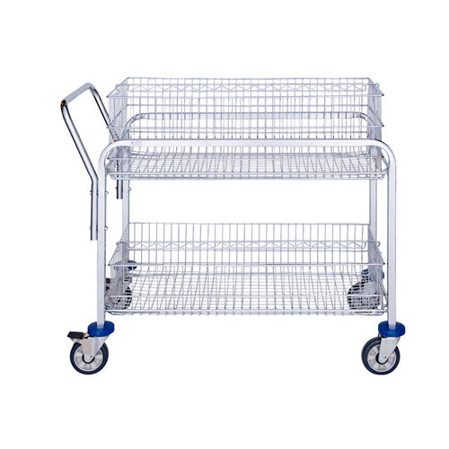 Wagen für Krankenakten - LQ-2BTOLF - Logiquip - Post / Lager / mit Korb