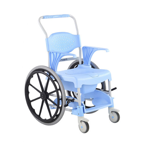 Duschstuhl mit Armlehnen - MOEM  - Tecnimoem Care S.L - auf Rollen / mit Rückenlehne / ergonomisch