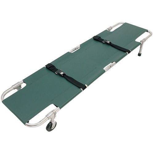 Zusammenklappbare Trage - JSA-602 - Junkin Safety Appliance Company - Notfall / auf Rollen / Aluminium